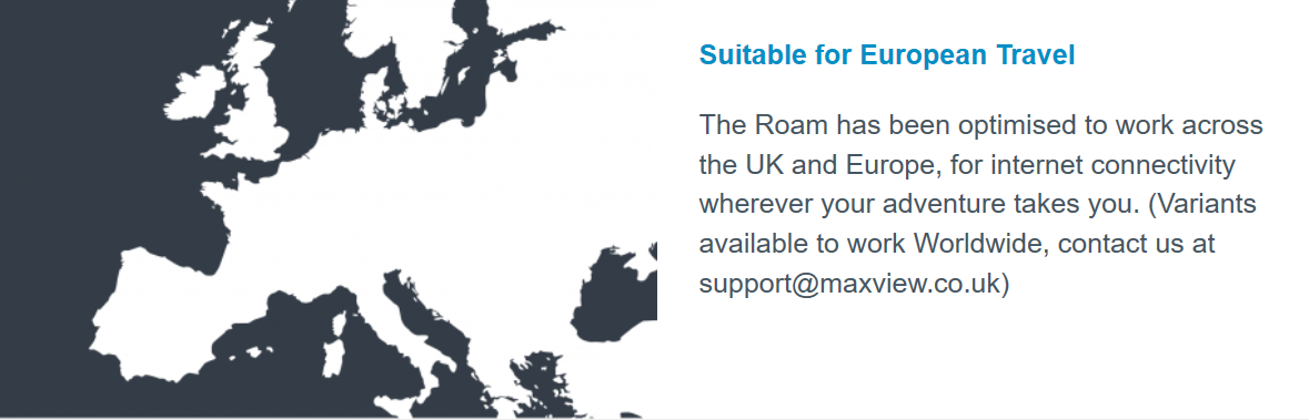 ROAM - MOBILE 3G/4G Wi-Fi SYSTEM suitable for european travel